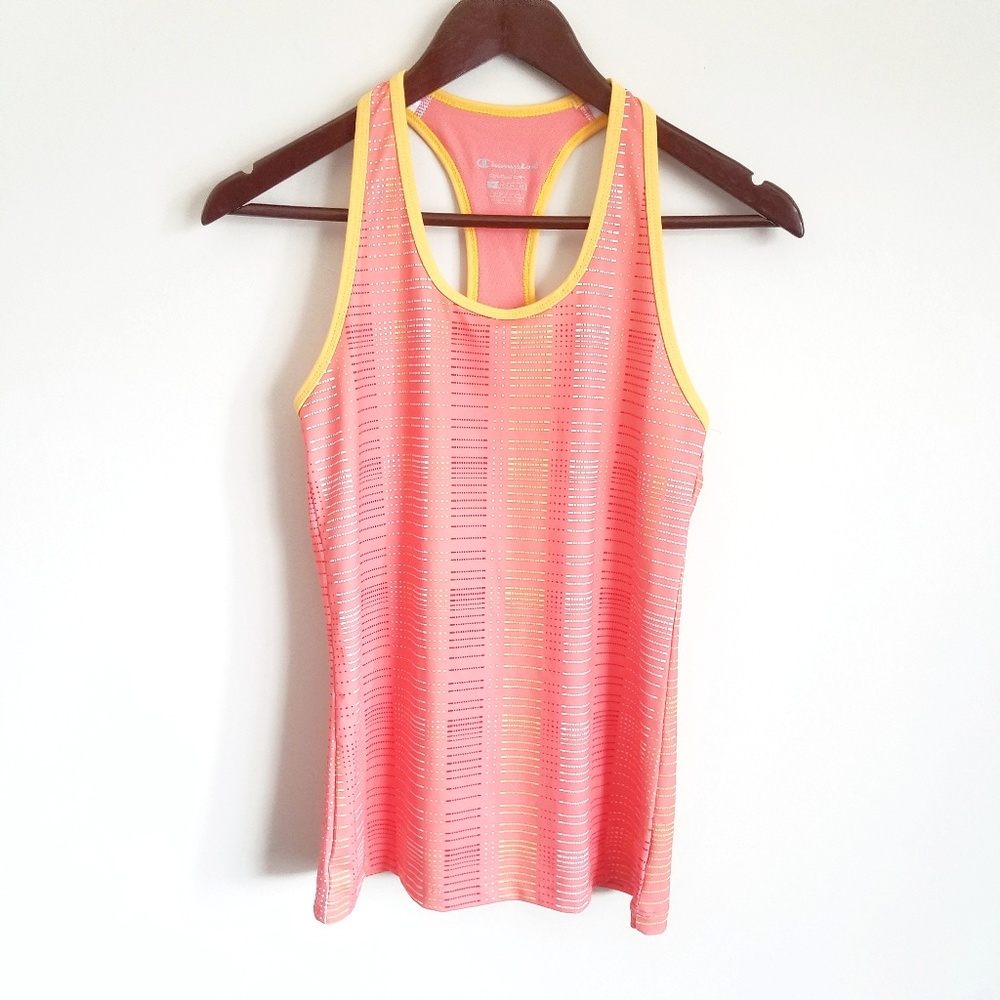 Champion Pink and Orange Racerback Style Shirt
